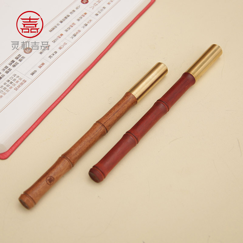 灵机生活馆檀木签字笔粗加粗速干水性创意个性文昌笔学生送礼铜笔|ruв категории электронный словарь/электрический бумажных книг/канцелярские принадлежности, ручки/пишущий инструмент, шар/Ницца/перо - от Buy2taobao.com для оказания профессиональной услуги покупки агента Taobao