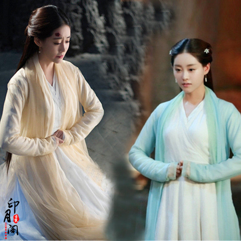 影视三生三世素锦玄女同款古装仙女服女侠古装婢女丫鬟写真演出服
