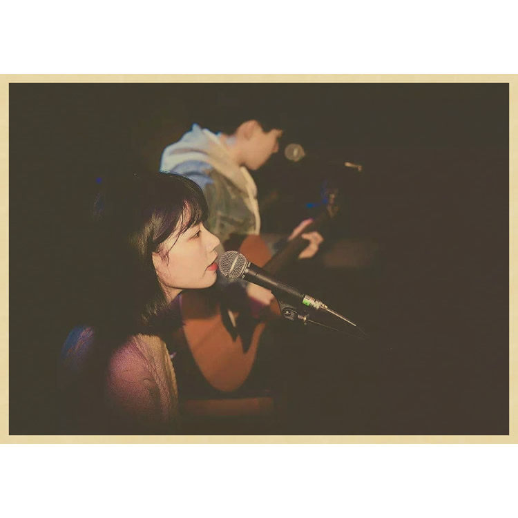 酒吧墙贴民谣歌手 房东的猫海报壁纸学生音乐人海报画装饰牛皮纸