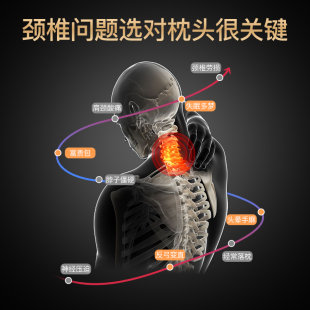 颈椎枕泰国乳胶枕按摩修复专用护颈椎曲度变直反弓矫正枕头助睡眠