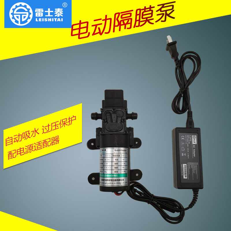 雷士泰电动隔膜泵微型小水泵水泵220V60W自吸式水泵热水器增压泵