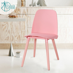 北欧风格餐椅书呆椅塑料休闲椅彩色简约现代咖啡厅创意设计师椅