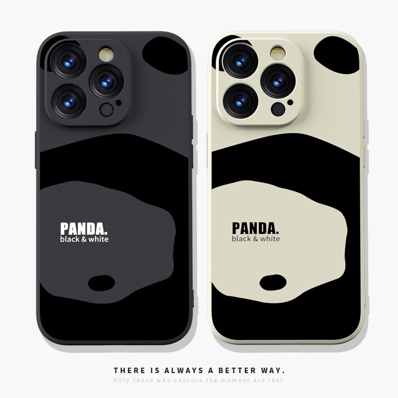 熊猫PANADA 适用iPhone15Pro14max13手机壳情侣液态硅胶创意简约个性苹果12小米11华为p30mate40幸拾工作室
