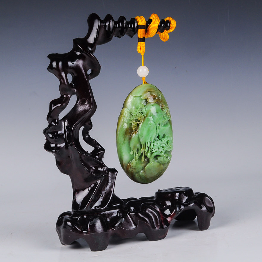 【源头好货-镇平】玉雕大师薛天空作品【闲情逸致】 独玉摆件