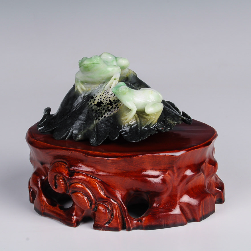 【顶呱呱】 薛天空玉雕工作室作品独玉摆件220g