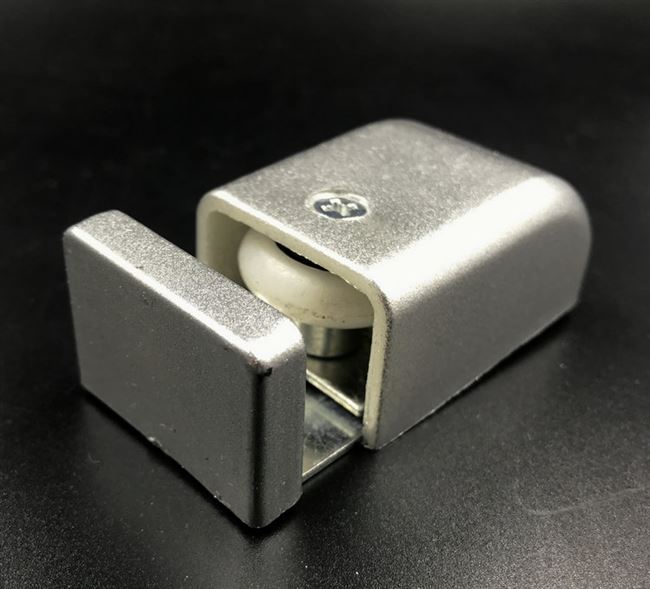 自动门f型玻璃移门固定器 自动门止摆器 平移门定位器 u型顺位器