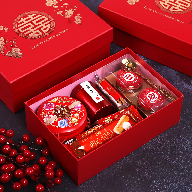 创意中国风喜糖礼盒成品含糖套装结婚伴手礼婚礼回礼实用礼物礼品|ruв категории закуски/орехи/специальность, печенье/расширение, свадебные лепешки/торт - от Buy2taobao.com для оказания профессиональной услуги покупки агента Taobao