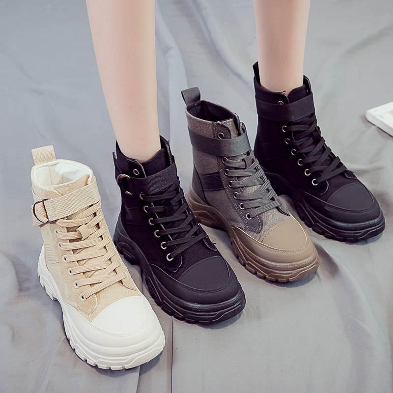 Martin boots shoes 2019 new pattern British style Versatile Winter Shoes Autumn and winter Bootie Women boots Plush Cotton-padded shoesin the Women's Shoes, Boots category - from Buy2taobao.com to provide professional Taobao agent buy service