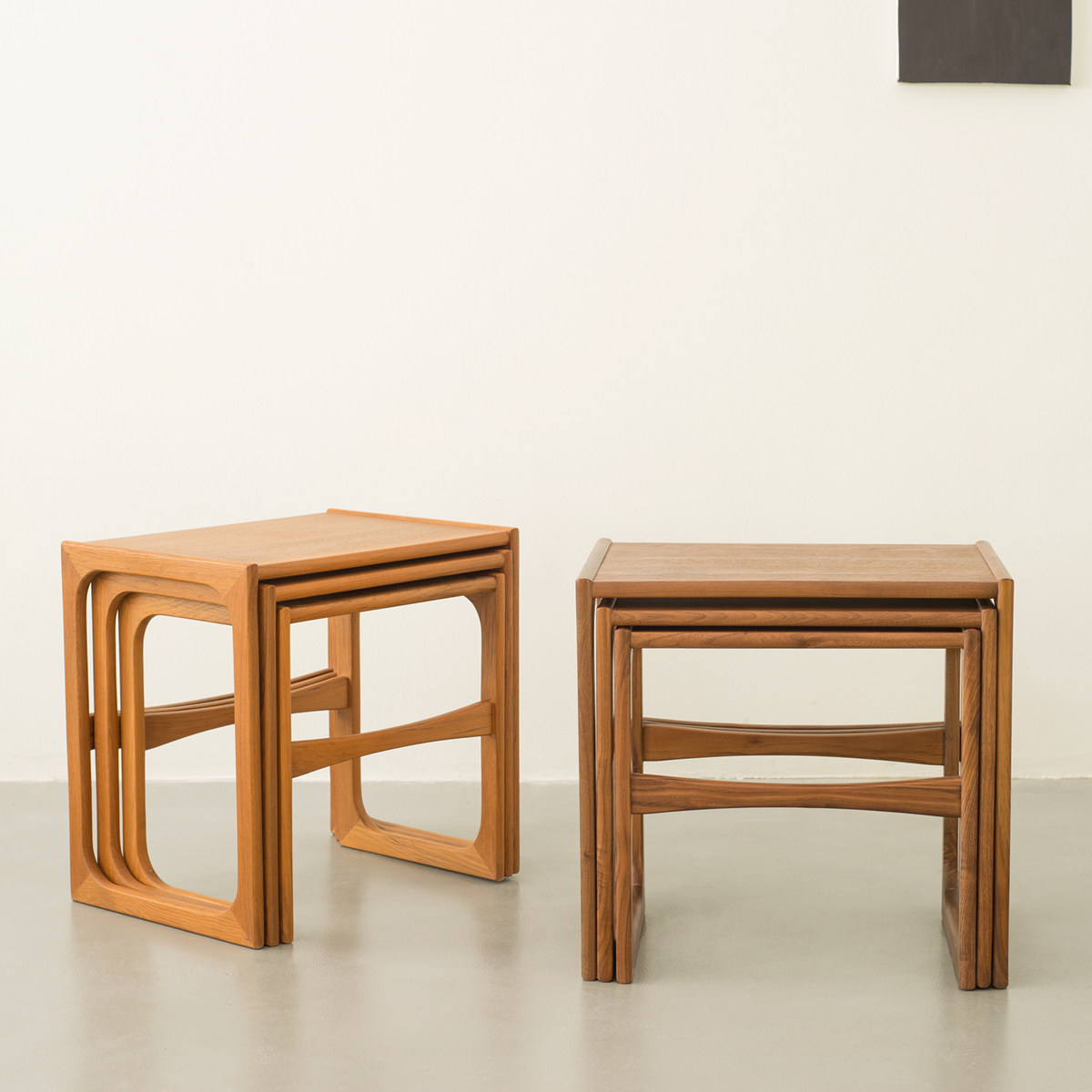 木纳muna设计师套几北欧茶几边几组合可做花几飘窗几缅甸柚木家具