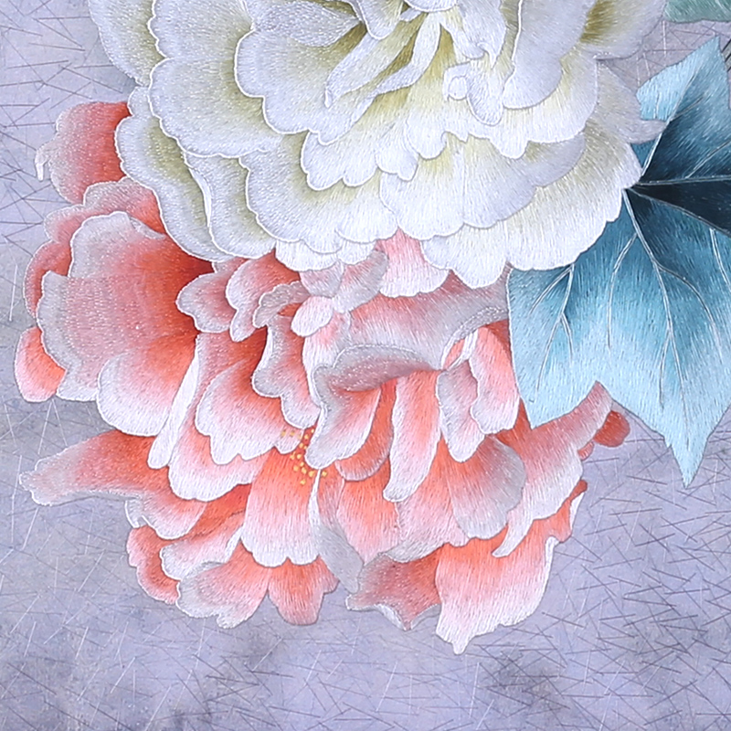 刺绣大师韩玉琴 汴绣芙蓉花