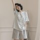 俞兆林2025年新款爆款睡衣女夏季纯棉短袖两件套装夏天条纹家居服