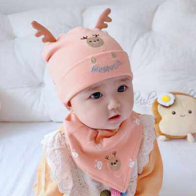 婴儿宝宝帽子秋冬男宝冬季2021年新款女新生的儿胎帽子0一6月女宝
