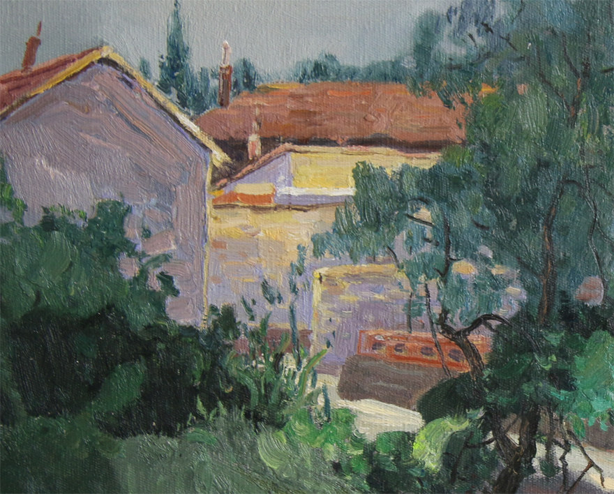 沈勇60*80《里口山人家之三》