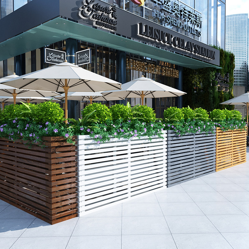 花箱庭院阳台木栅栏饭店餐厅隔断办公室花格栅已售100新品淘宝￥61