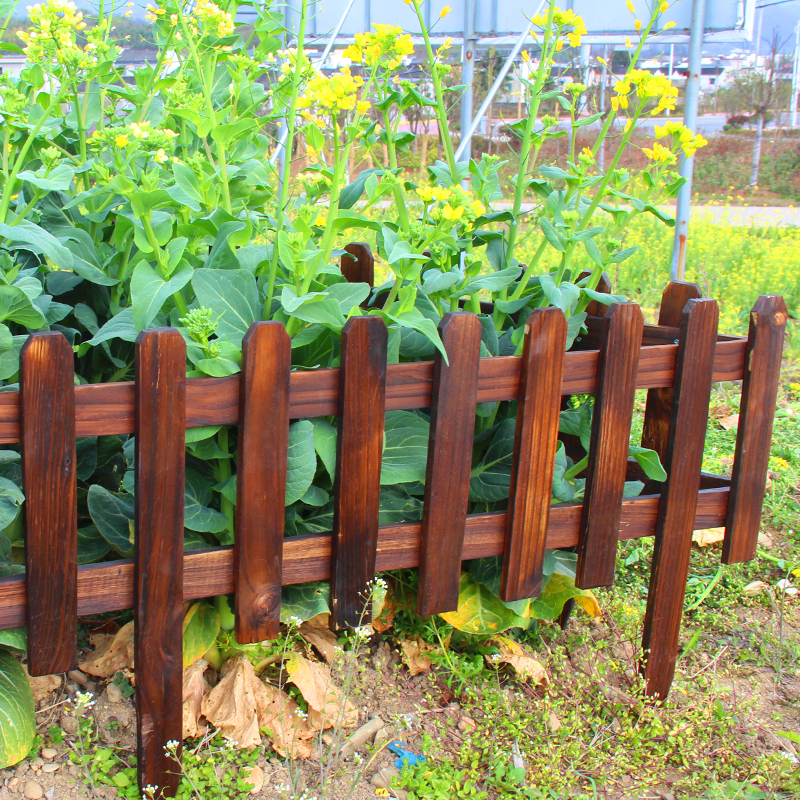 户外防腐实木栅栏木质围栏花园篱笆菜园装饰花圃庭院草坪护栏绿化