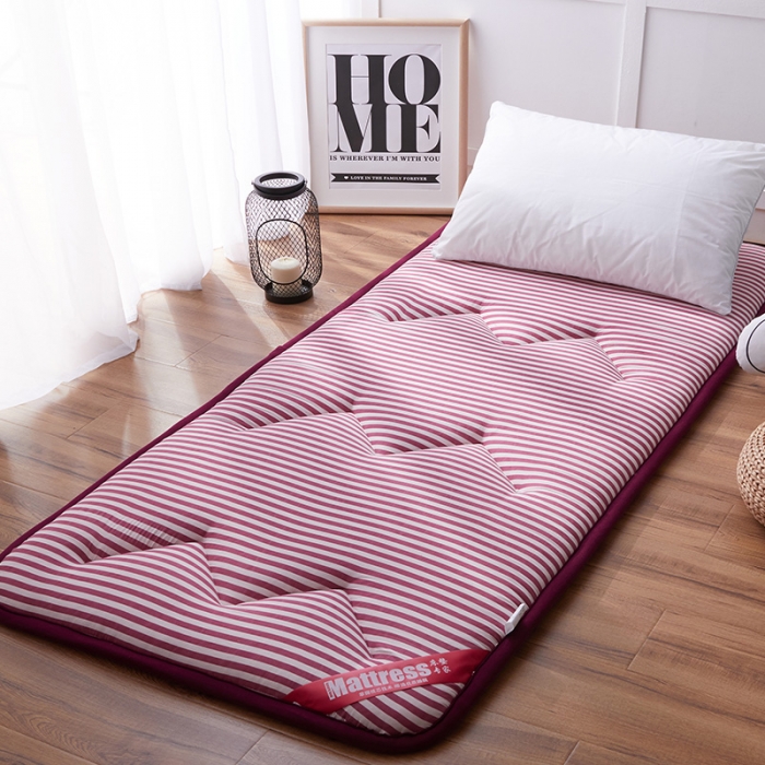加厚榻榻米水洗棉床垫学生格子花纹床垫1.5/1.8m单双人床垫床褥子