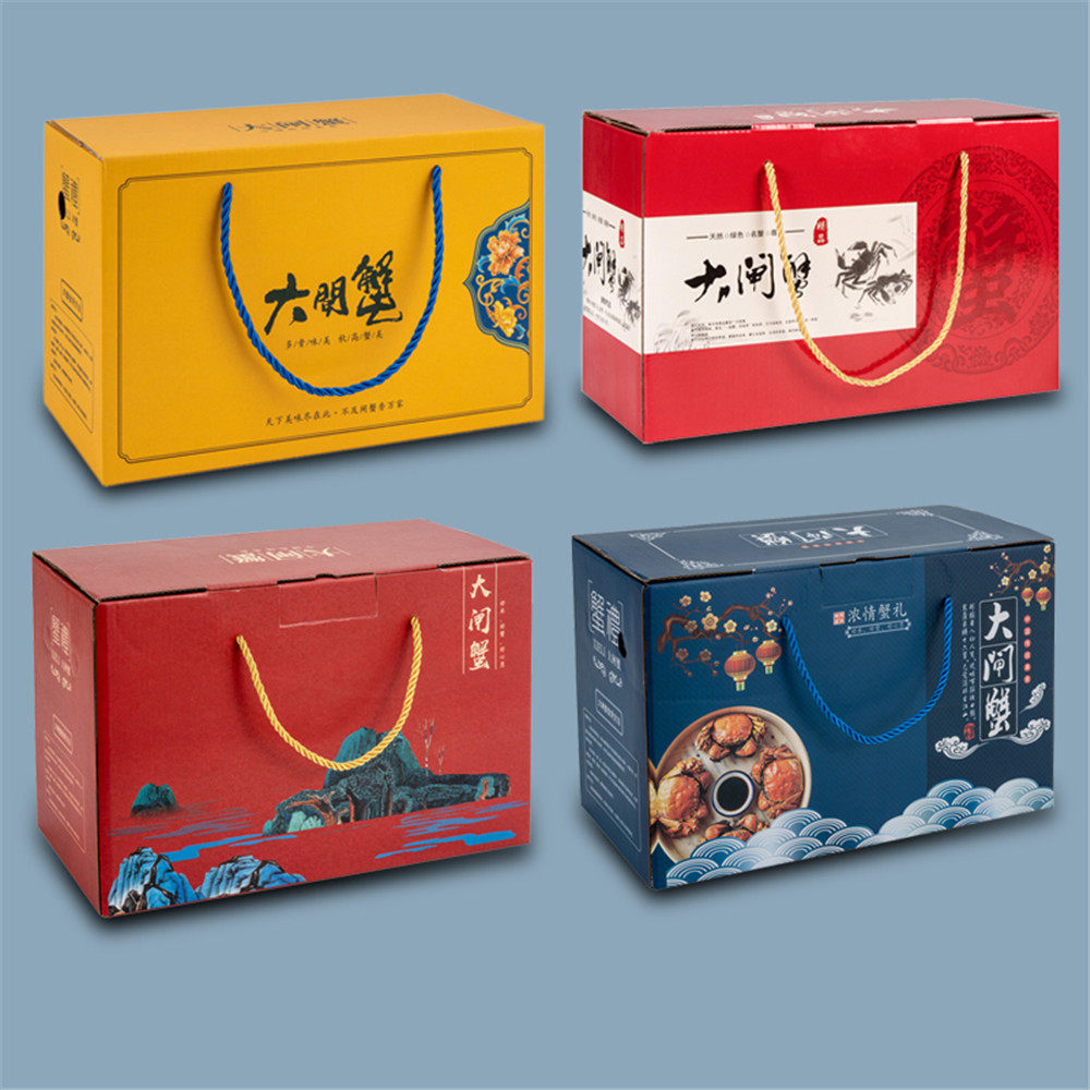 大闸蟹包装盒 河蟹礼品盒 螃蟹泡沫箱纸盒 阳澄湖 通用型 批发