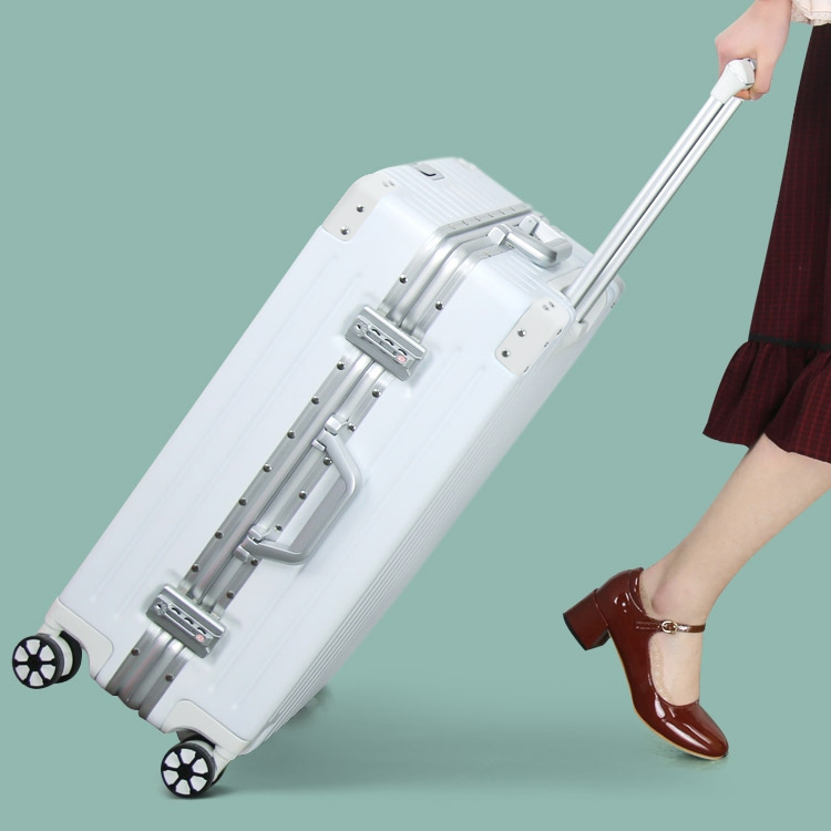 Net Red Aluminum frame Draw bar box suitcase 24 trunk 28 right angle Lockbox Retro Universal wheel 26 Inch male and female 20in the Leather/Lady bags/Men's bag, Suitcase category - from Buy2taobao.com to provide professional Taobao agent buy service