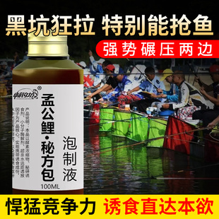 畅钓坊孟公鲤黑坑野钓鲫鱼鲤鱼药酒鱼饵料打窝料添加剂钓鱼饵小药