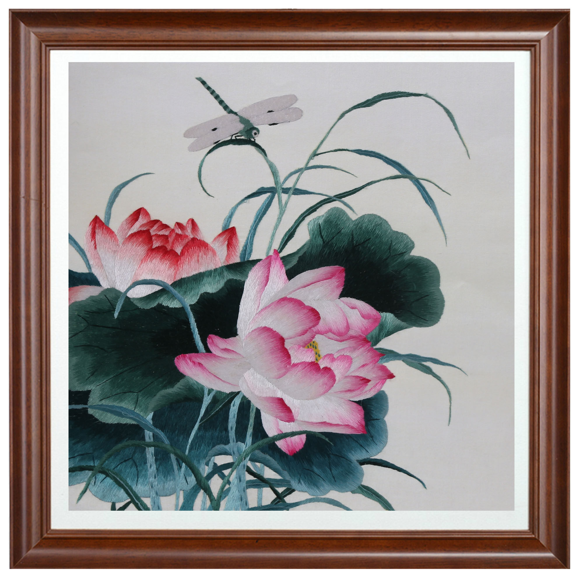 中国刺绣工艺大师 侯玲玲 汴绣荷花图