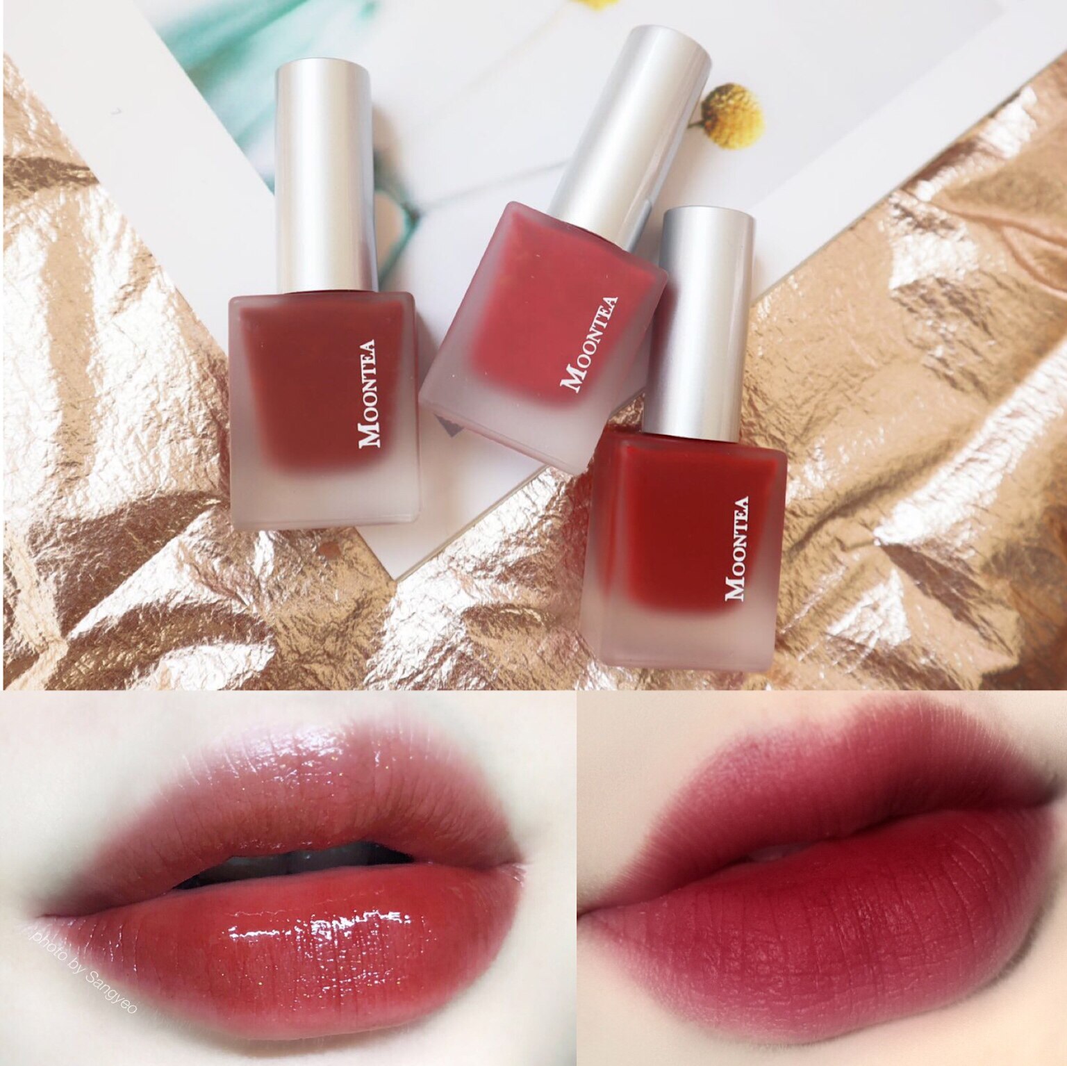 moontea雾面哑光镜面唇釉