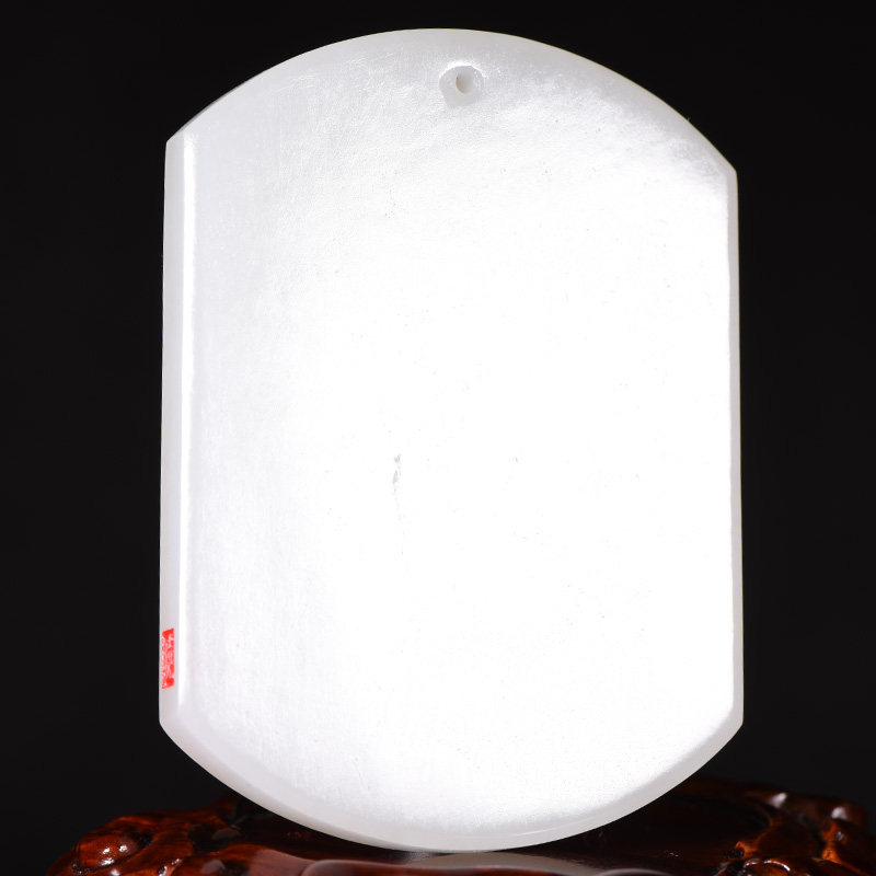 省级玉雕大师时晓印作品 和田玉 观音挂件 45.88克