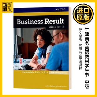 牛津商务英语教材学生书 中级 英文原版 Business Result Intermediate Student's Book with Online Practice