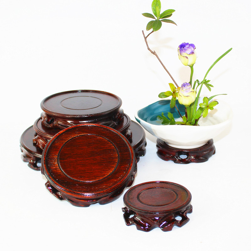 古流轩 实木根雕底座 花器花盆古玩托盘 花托 复古红木漆 木垫|msdalam kategori penghantaran bunga/bunga simulasi/tumbuhan berkebun, Gardening Supplies, torus/dulang mudah alih - dari Buy2taobao.com untuk memberikan perkhidmatan ejen Taobao profesional membeli