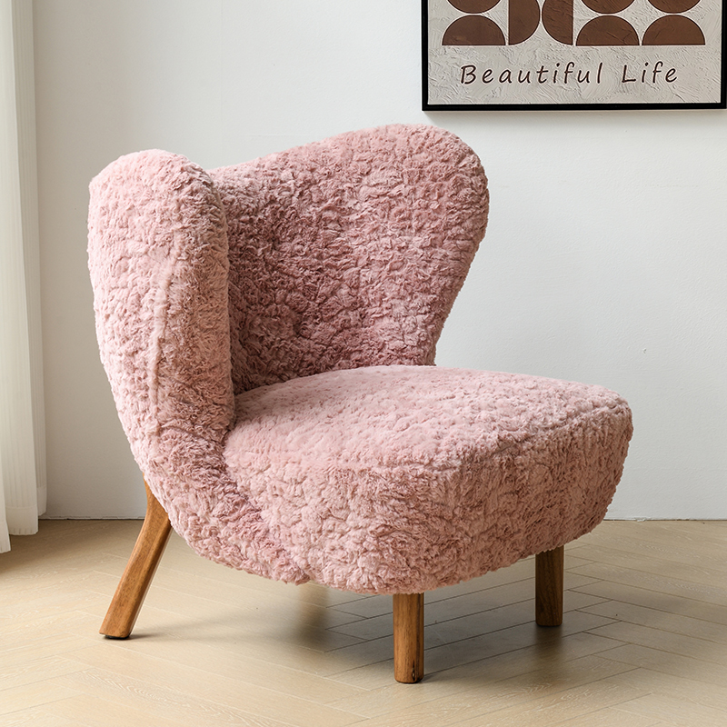 北欧单人沙发椅家用小户型休闲沙发椅设计师款单椅网红轻奢老虎椅