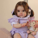 重生娃娃仿真女童Toddler手工3D彩绘儿童礼物玩具可以扎辫子
