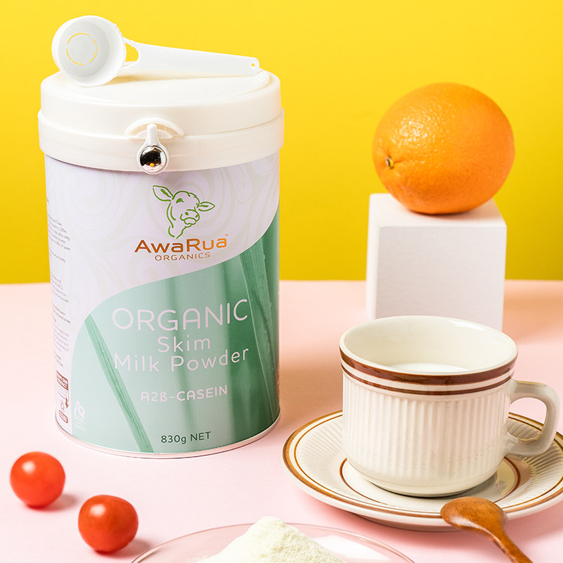 新西兰阿瓦鲁awarua有机a2卓然系列 老人 儿童 成人脱脂奶粉830g