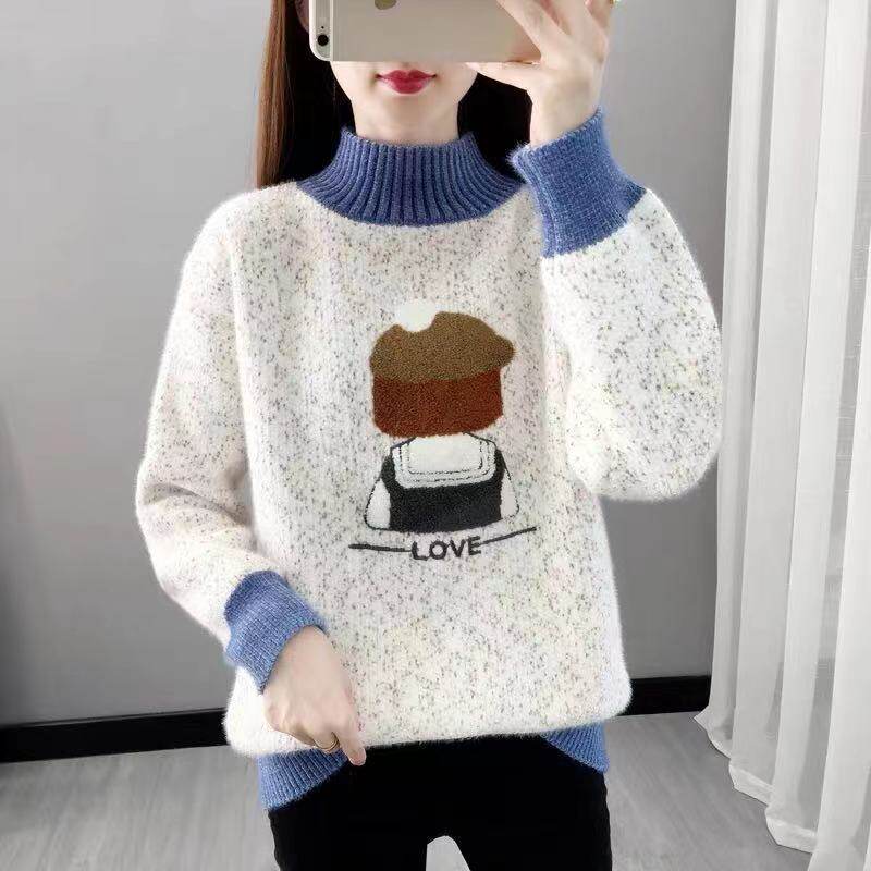 女大童毛衣12到15岁加厚冬装洋气初中生13岁女孩14到16打底毛线衣