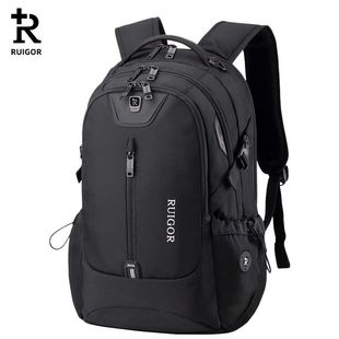 瑞戈双肩包男瑞士背包大容量商务15.6寸电脑包旅行包初中学生书包