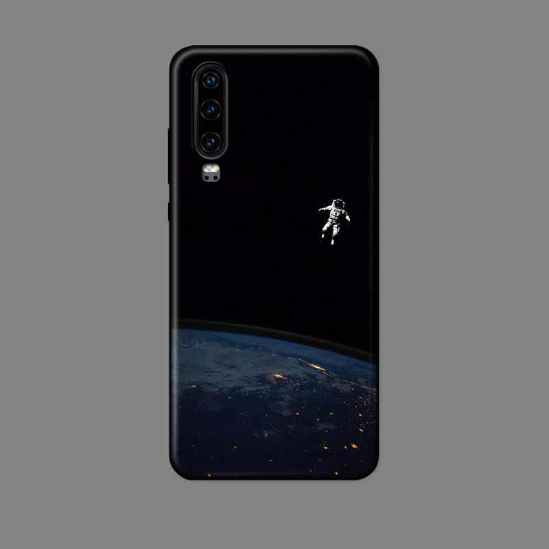 小白绘适用华为P30pro/p40+/P10plus/p20手机壳简约太空人个性软