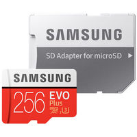 三星256g内存卡microSD存储卡tf卡行车记录仪卡switch监控摄像头