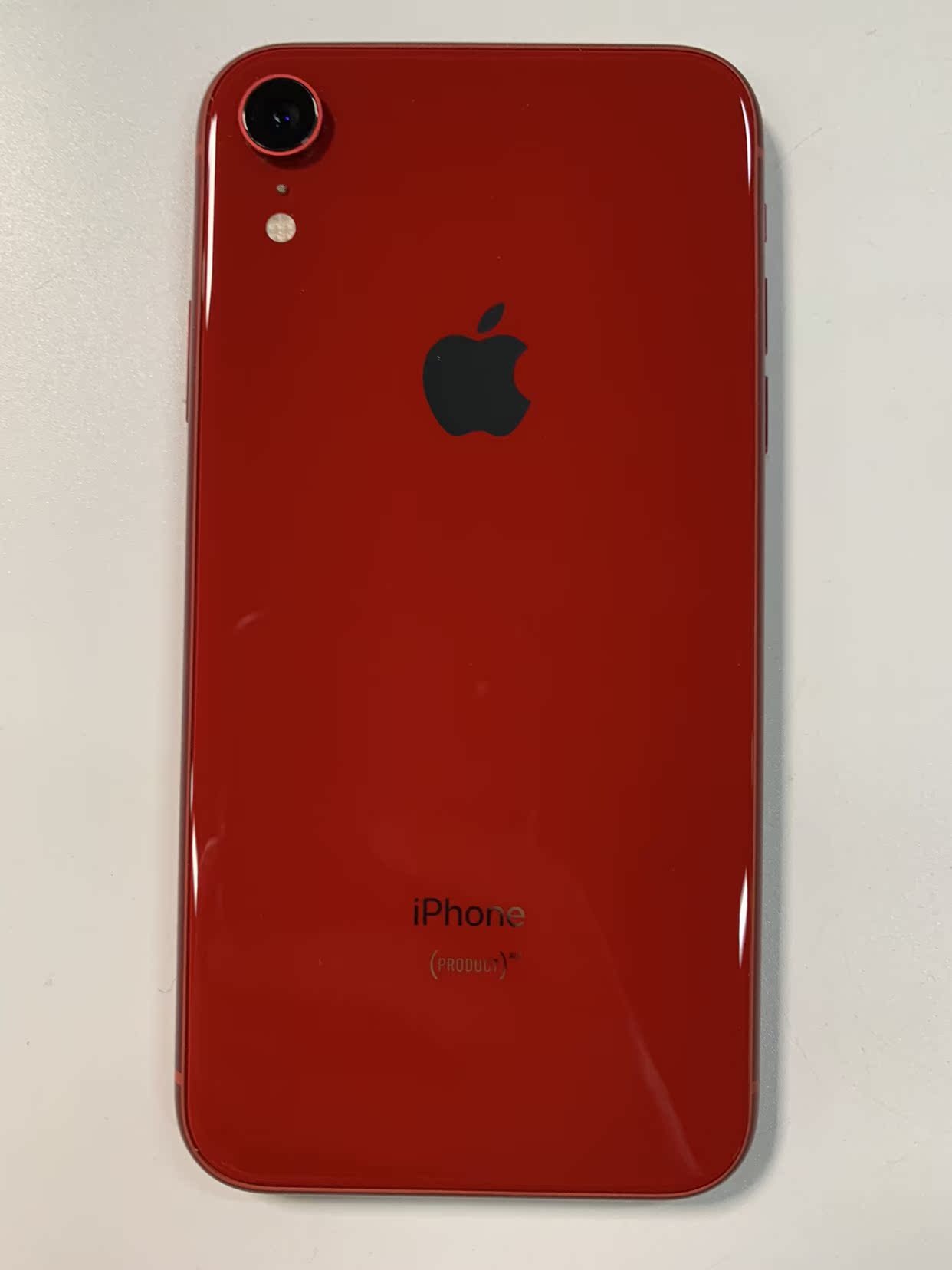 673897 iphone xr 红色 128g 国行全网通 9新 屏压伤