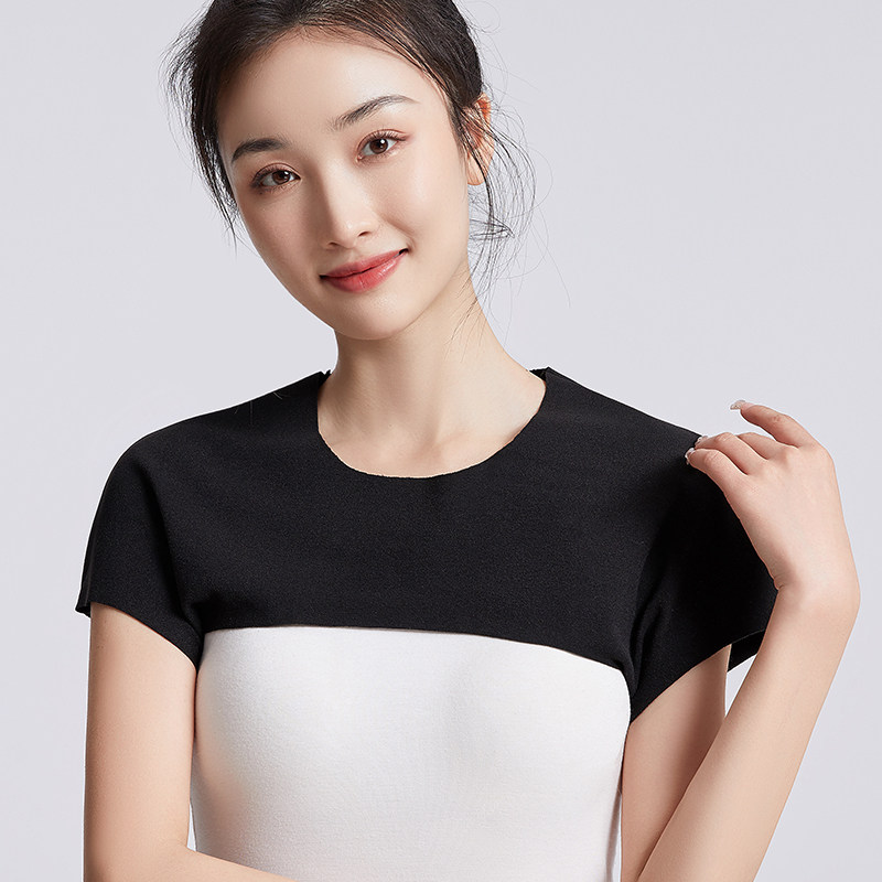 夏季护肩女肩部保暖空调房护肩膀套小圆领坎肩月子神器睡觉护肩天