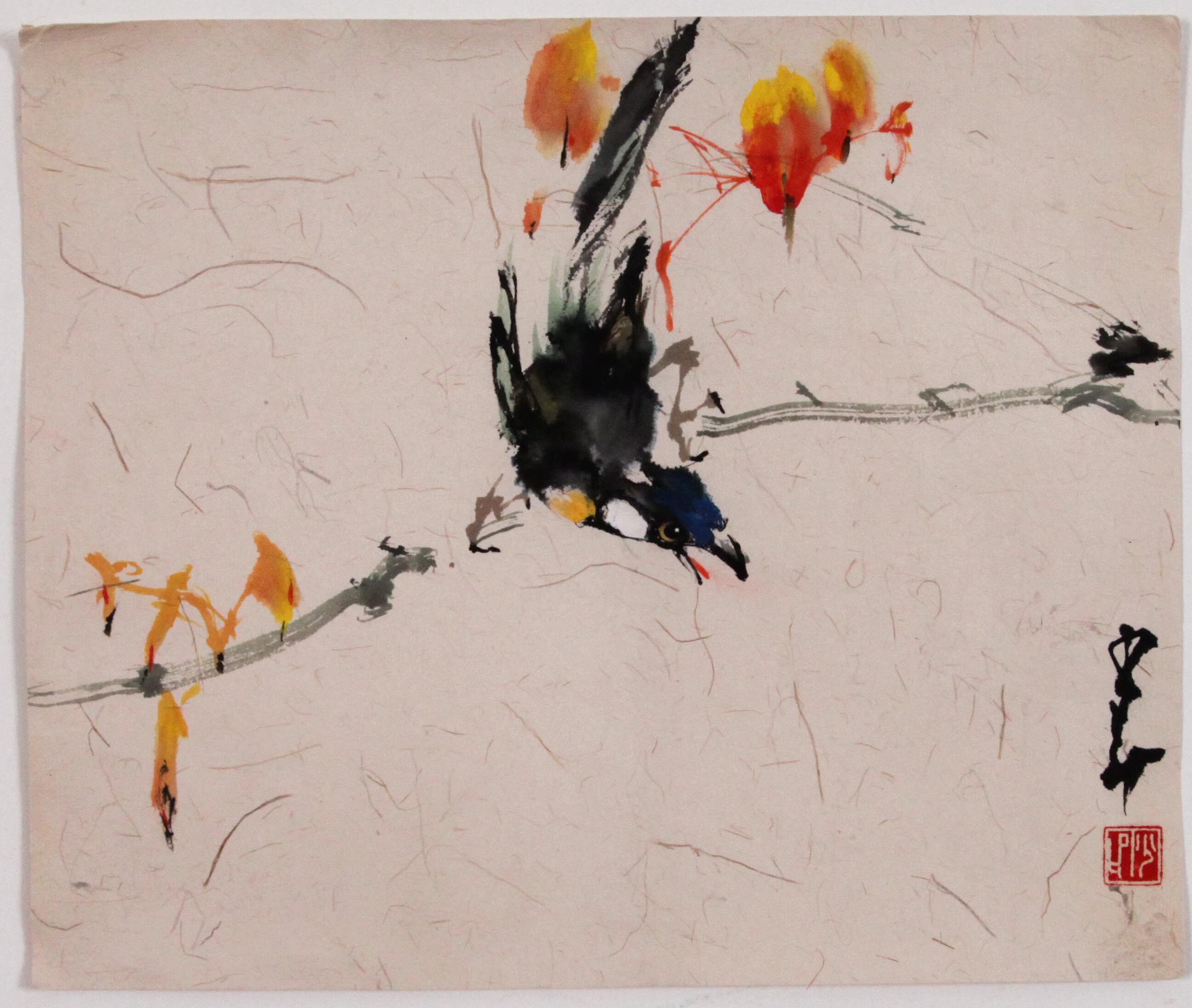 赵少昂《花鸟》