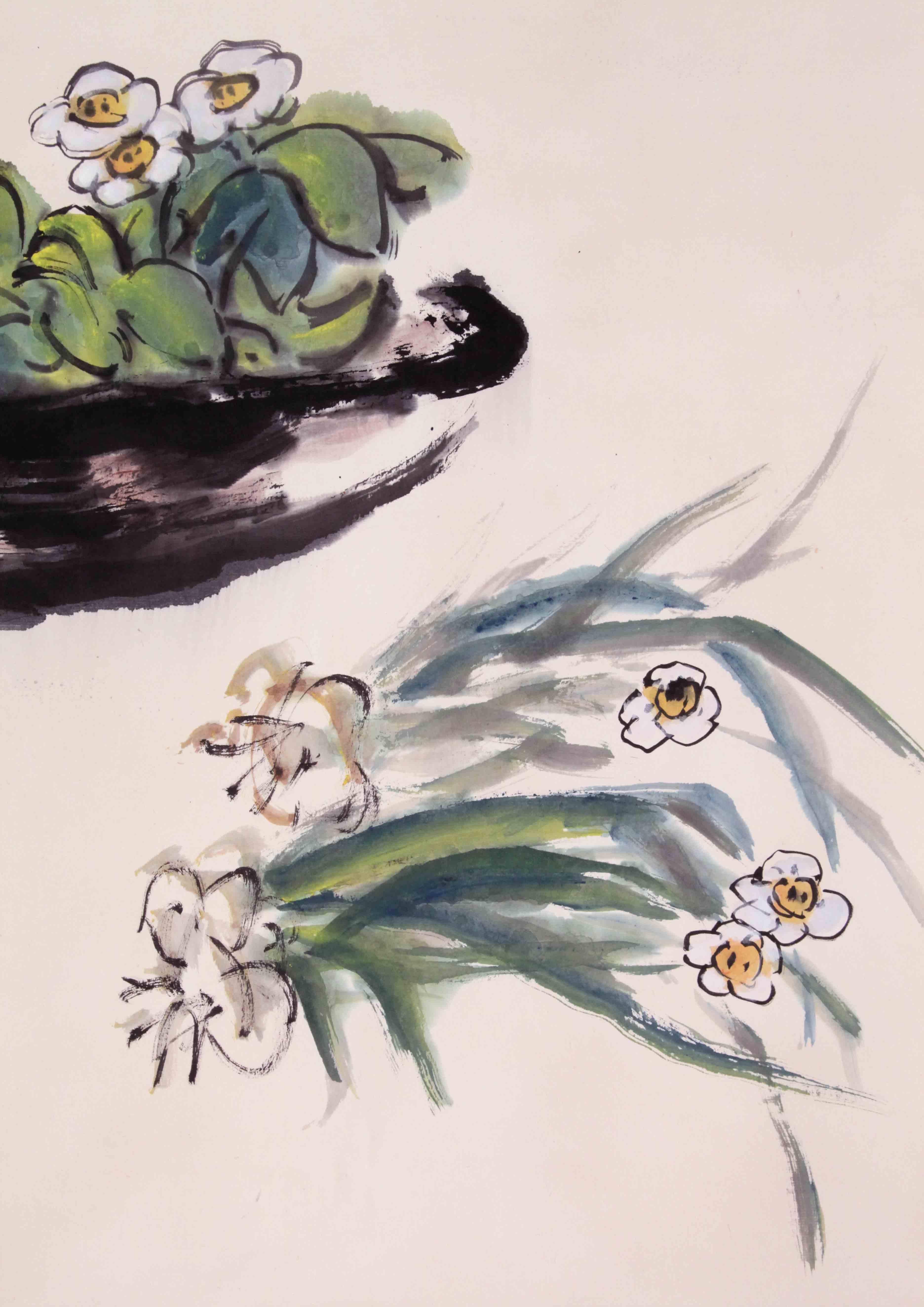 朱屺瞻《水仙》