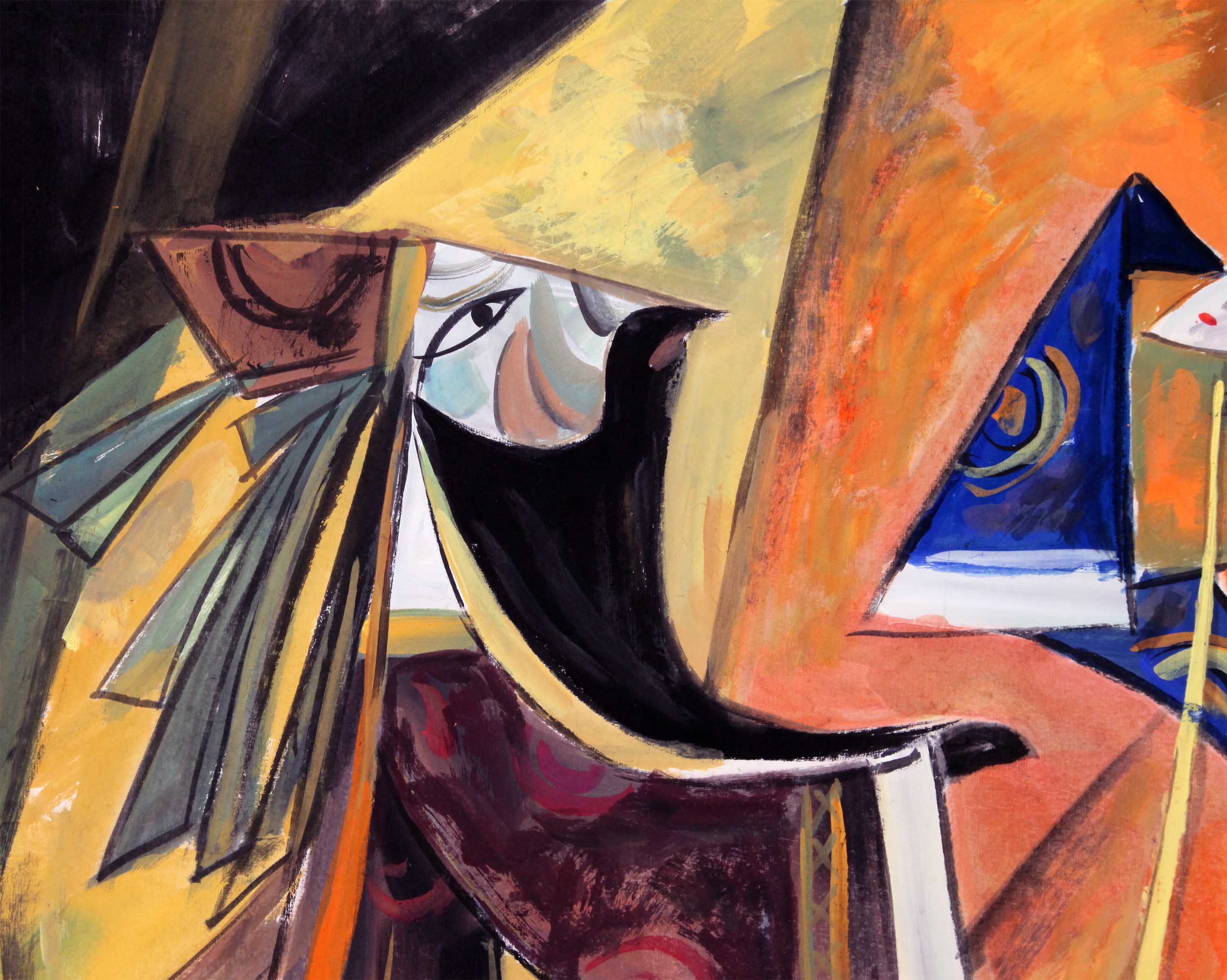 林风眠《戏曲人物》