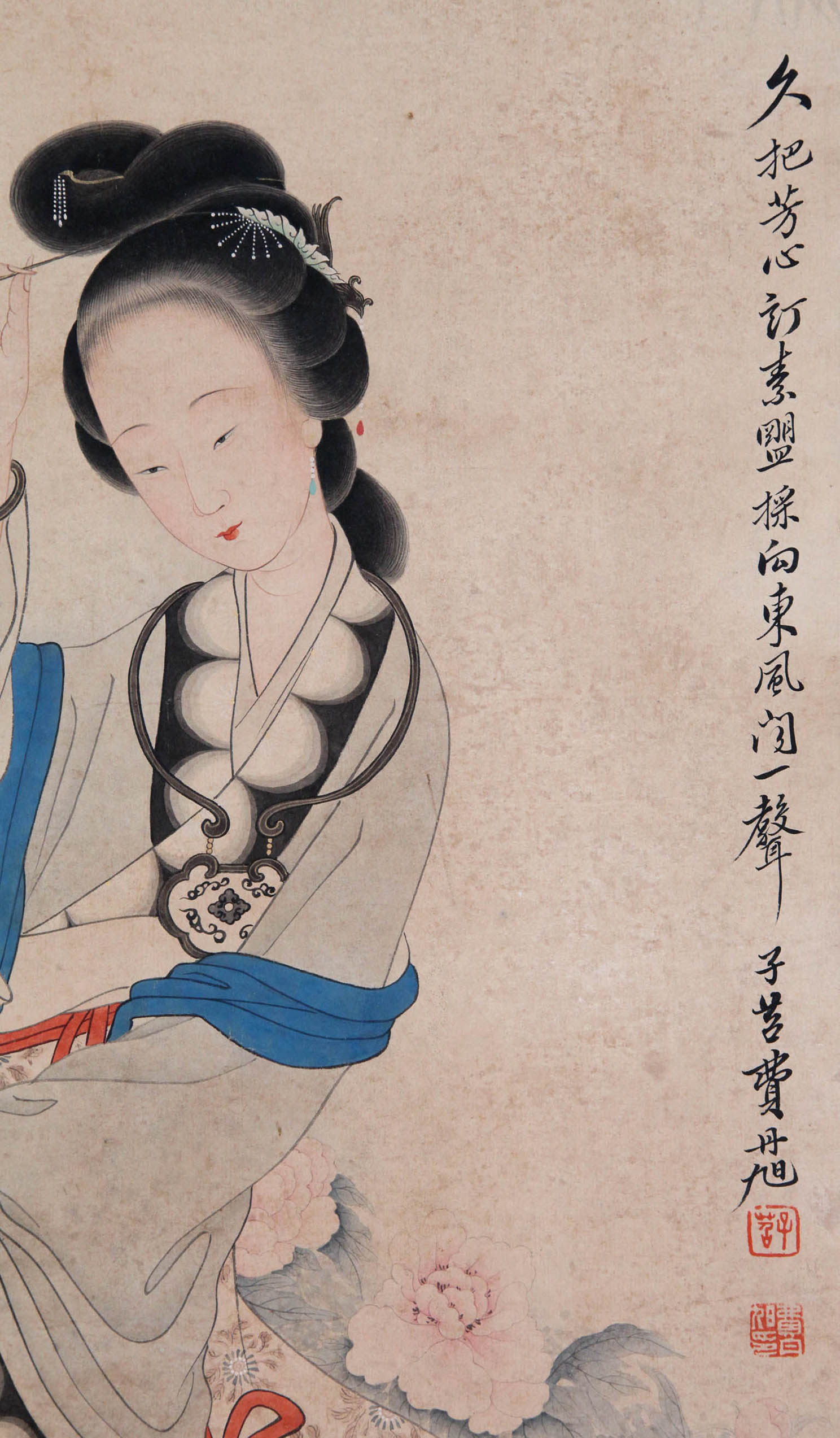 费丹旭 《理妆图》