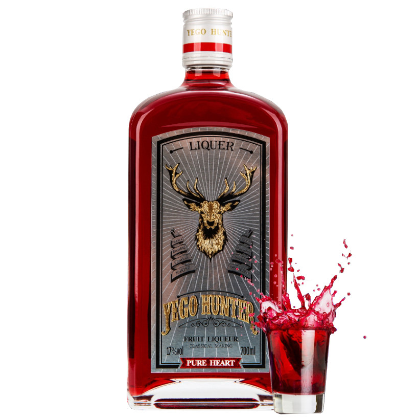 野格哈古雷斯蔓越莓利口酒700ml网红野格伏特加配制酒