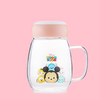 專櫃正品 迪士尼TSUM TSUM系列耐高溫玻璃辦公杯帶手柄馬克杯 專櫃正品 迪士尼TSUM TSUM系列耐高溫玻璃辦公杯帶手柄馬克杯