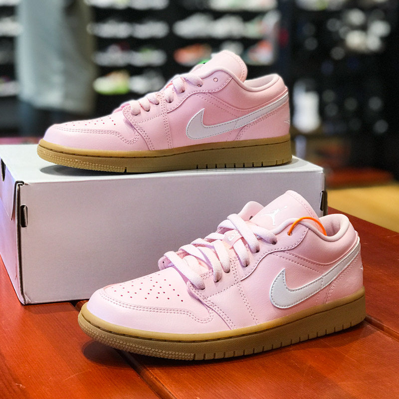 25官网正版耐克aj板鞋女鞋空军一号粉色樱花粉女生鞋运动鞋潮鞋气垫已