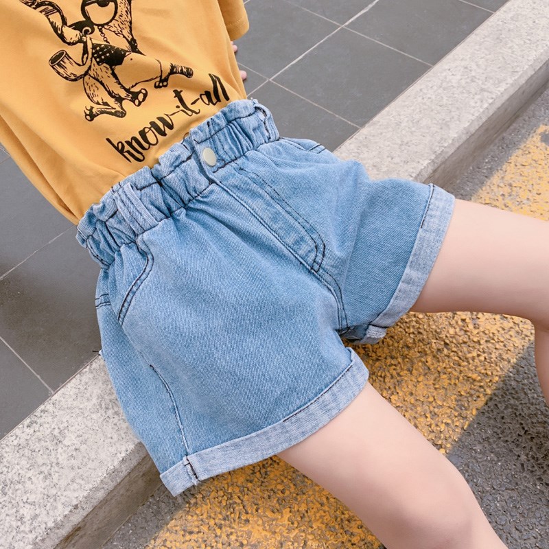 女童夏季牛仔裤子2019新款韩版中大童儿童洋气休闲短裤小女孩外穿|msdalam kategori Butik wanita / wanita, seluar jeans - dari Buy2taobao.com untuk memberikan perkhidmatan ejen Taobao profesional membeli