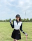 高尔夫服装女春夏高尔夫长袖女韩版显瘦弹力高尔夫套装女golf球服