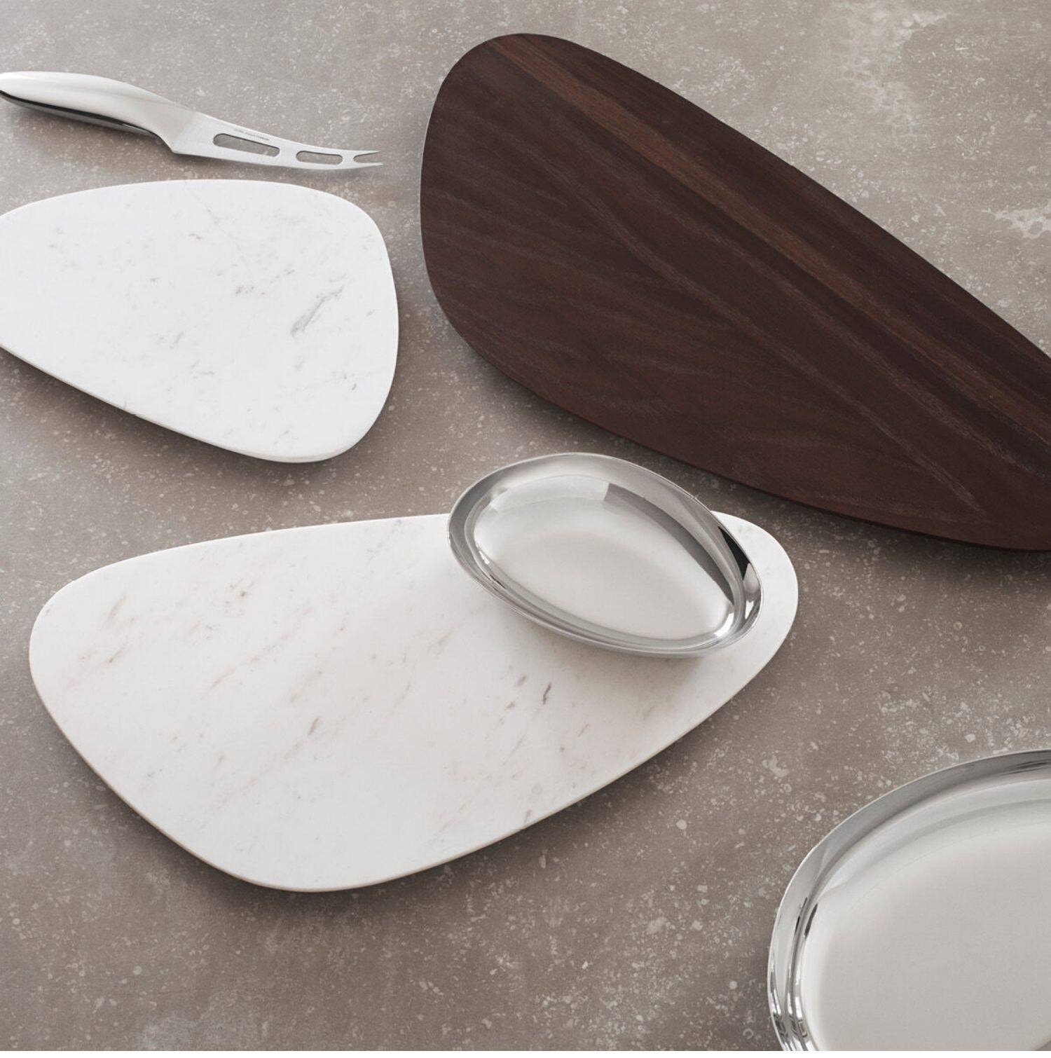 georgjensen欧式大理石盘子北欧橡木西餐餐盘托盘木质牛排家用