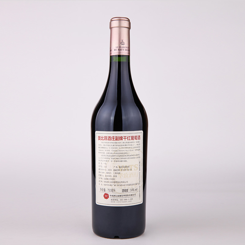 2009年奥比昂(侯伯王)酒庄副牌干红葡萄酒750ml