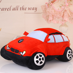 毛绒玩具仿真模型小汽车公仔抱枕儿童节玩偶男孩生日礼物靠枕枕头
