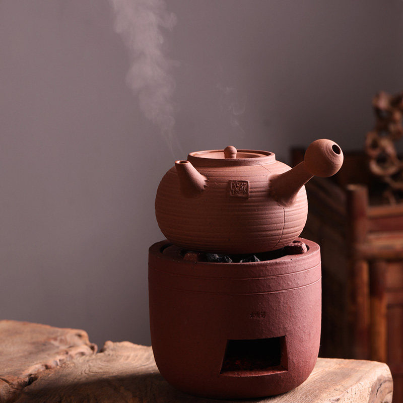 潮州炭炉煮茶 红泥小火炉 功夫茶炉